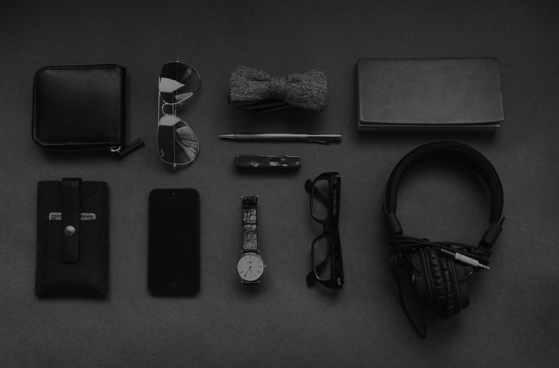 Flat lay of a notebook and coffee